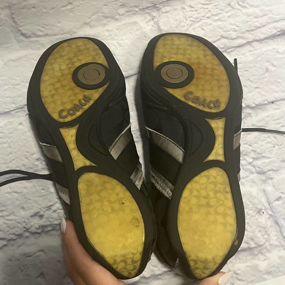 Coach Logo Shoes- Black & Silver - Picture 4 of 4
